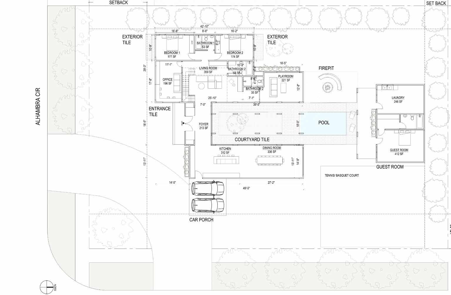 Coral Gables House, drawing 11 of 11. Enlarge